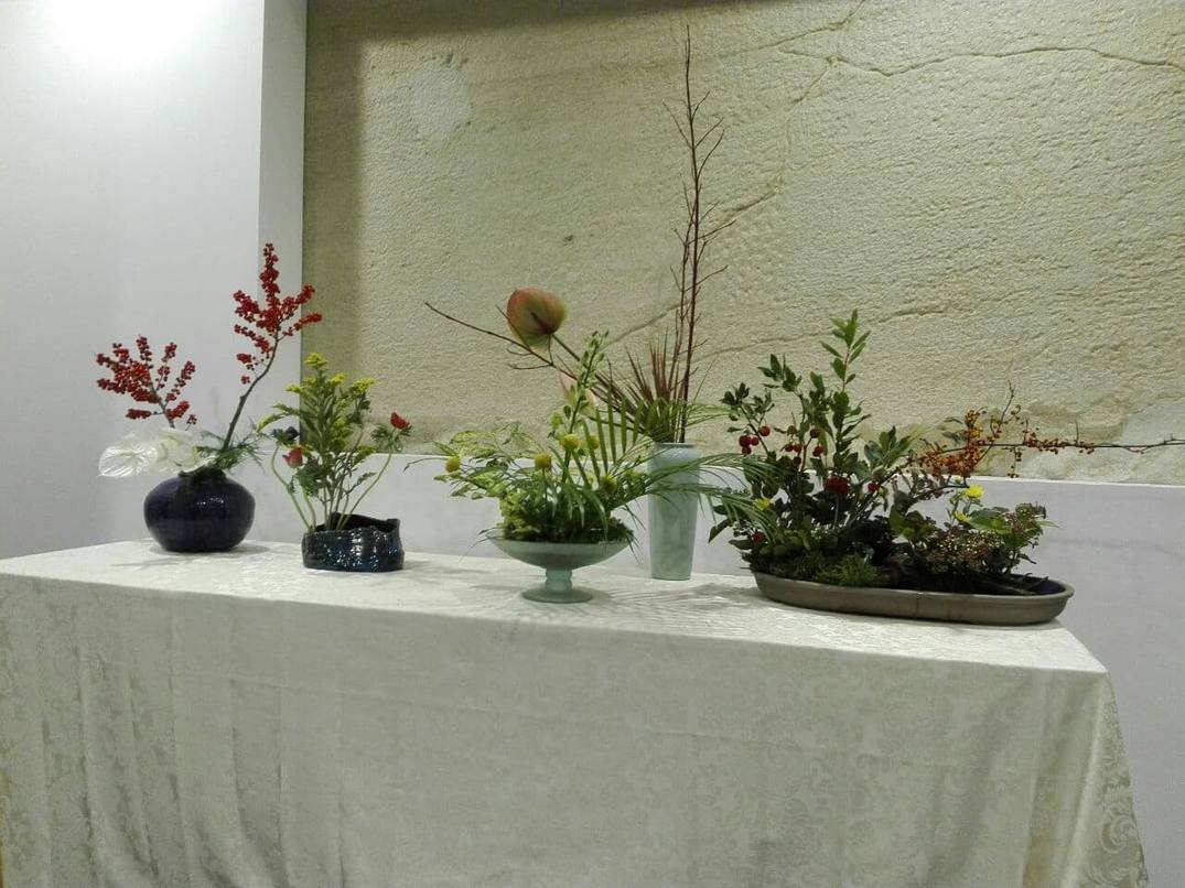 Composizione floreale ikebana
